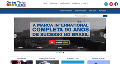 Desktop Screenshot of ciadastintas.com.br